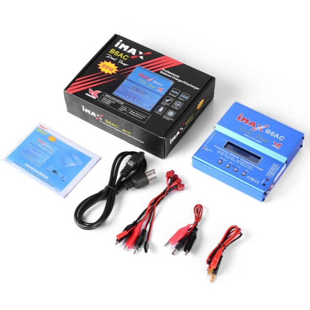 [IMAX B6AC fullbox]  Bộ Sạc Xả Pin Đa Năng Thông Minh IMAX B6AC 80W - Chuyên dùng cho  PIN LiIon LafPeLy LiFe NiCd NiMH