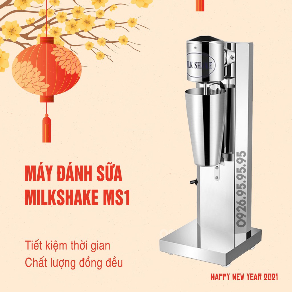 [Sỉ] Máy đánh sữa Milkshake MS1 - Máy khuấy trà sữa - Thiết bị máy móc pha chế