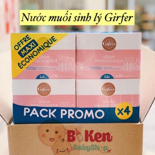 Nước muối sinh lý Gifrer Pháp hộp 40 ống