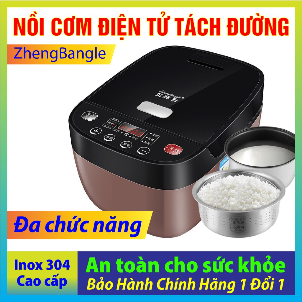 [Mã ELMS5 giảm 7% đơn 300K] Nồi Cơm Điện Tử Tách Đường Đa Năng Giá Rẻ Zhengbangle Dành Người Ăn Kiêng, Người Già,... | BigBuy360 - bigbuy360.vn