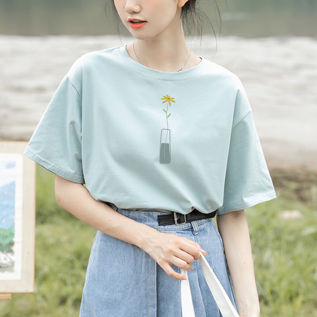 Áo Thun Nữ Hoa Cúc KENA KAT-124