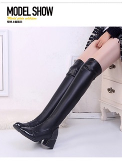 Bốt đùi da cao cấp 7p