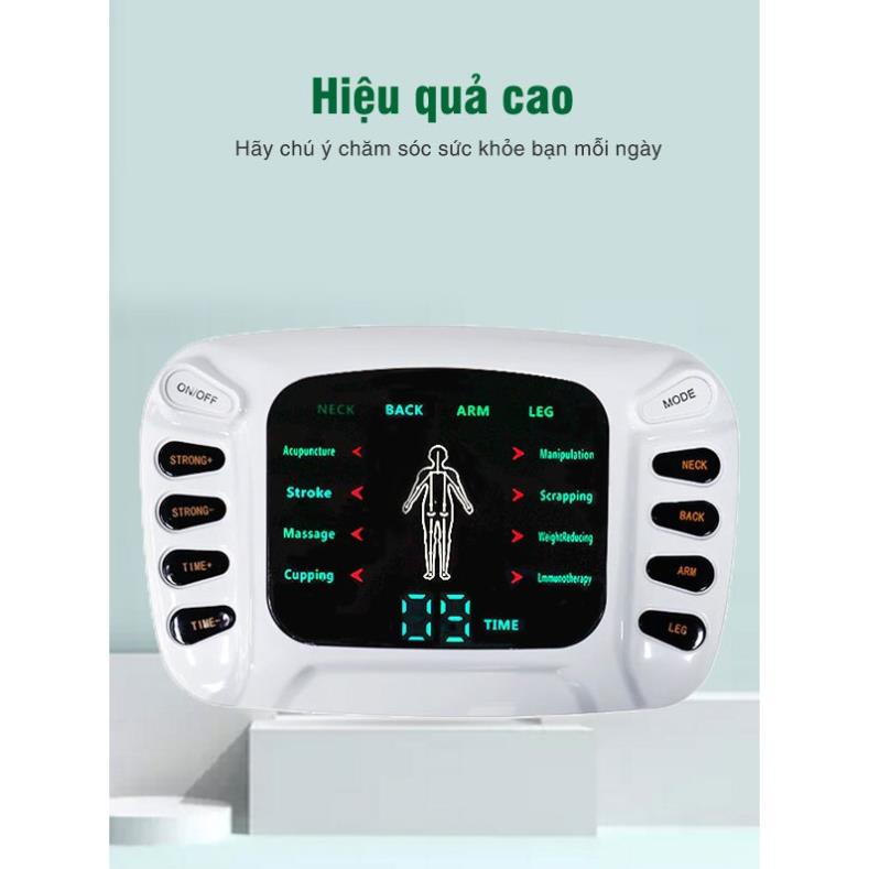 Máy Massage Xung Điện YTK-309B, Máy Massage Trị Liệu 8 Miếng Dán, Máy Mát Xa Xung Điện