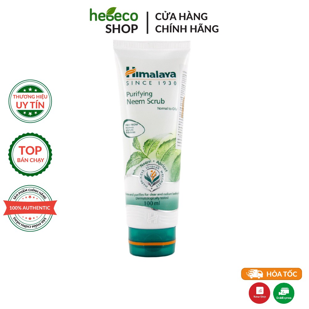 Tẩy tế bào chết sáng mịn, sạch da HIMALAYA NEEM FACE PACK 100ml - Ấn Độ Chính Hãng