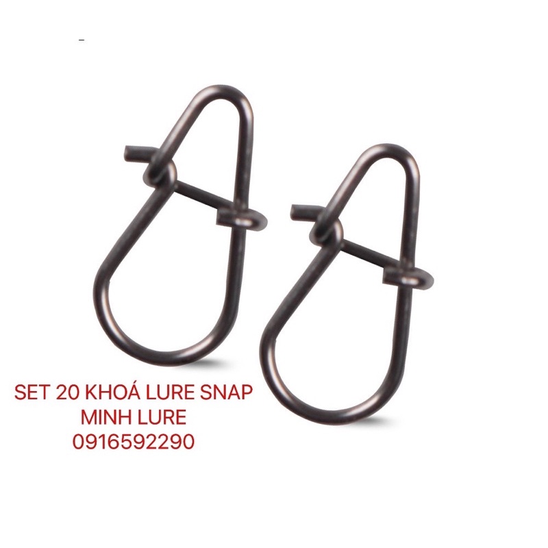 SET 20 KHOÁ LURE SNAP CHUYÊN DÙNG TRONG CÂU LURE