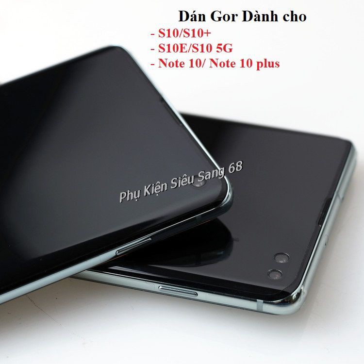 Combo Bộ Dán Dẻo 3D Full Màn Cho S10/S10+/S10E/S10 5G/ Note 10/ Note 10 plus - Pk68