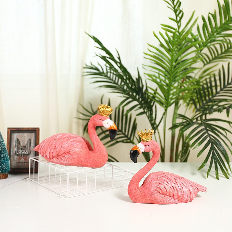 Tượng hồng hạc trang trí nhà cửa decor Size kích thước Lớn 25.22.15cm Kam kết đóng gói cẩn thận không bể vỡ Maitoshi