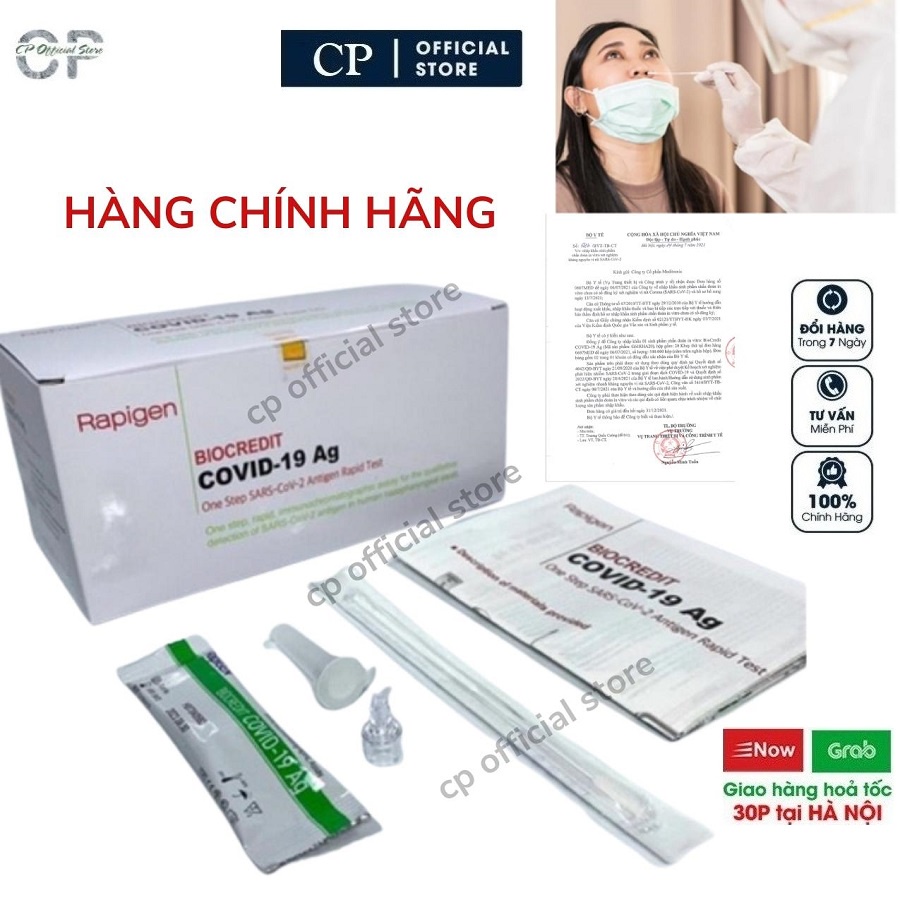 kit test nhanh mũi Covid-19 Ag BioCredit Covid-19 Ag chính hãng Hàn Quốc