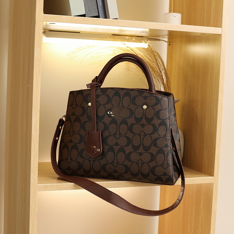 Túi Xách Cầm Tay Phụ Nữ Da Coachh Tote Túi Retro Thời Trang Hàn Quốc Shoulder Bag