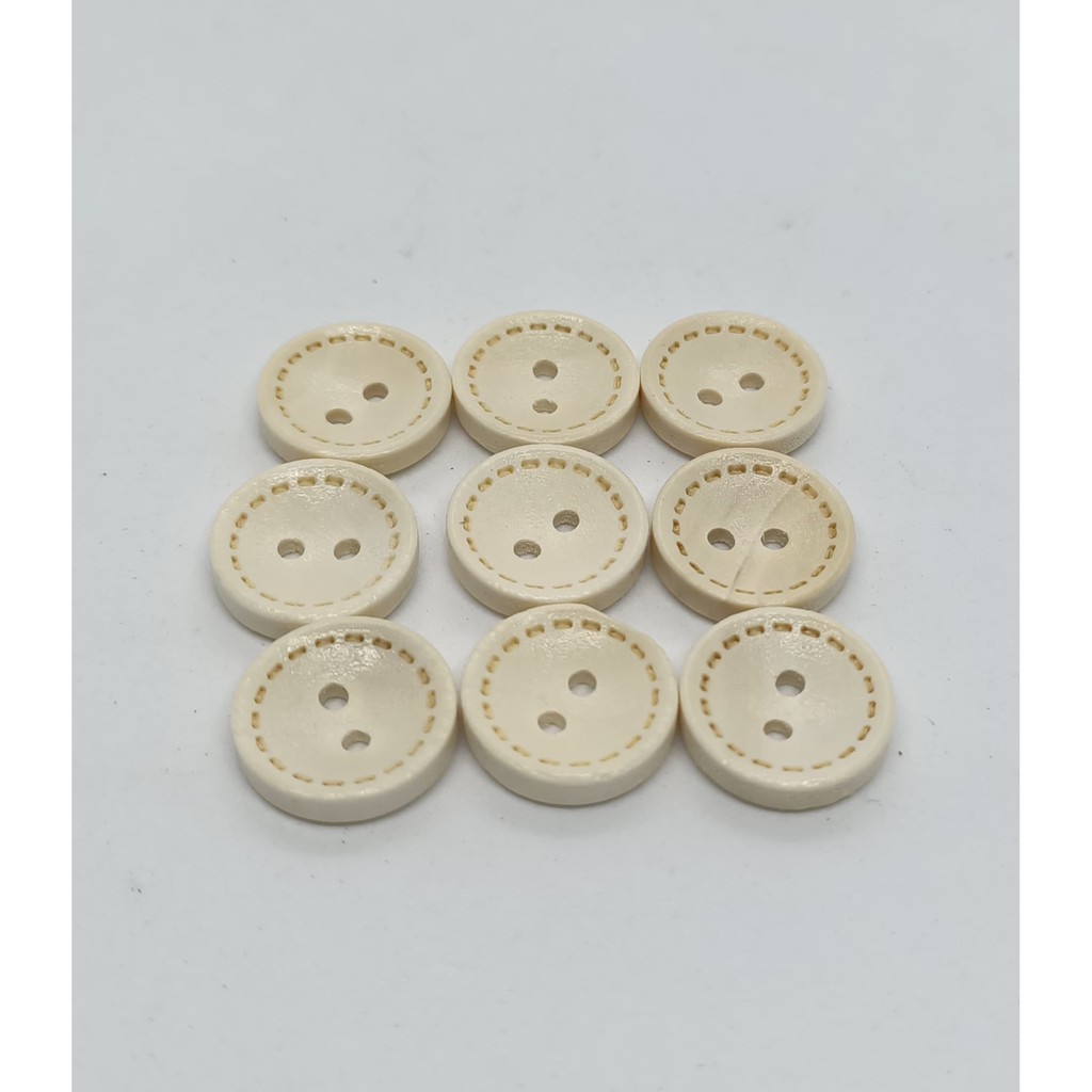 Cúc gỗ tròn 20mm (10 cái)