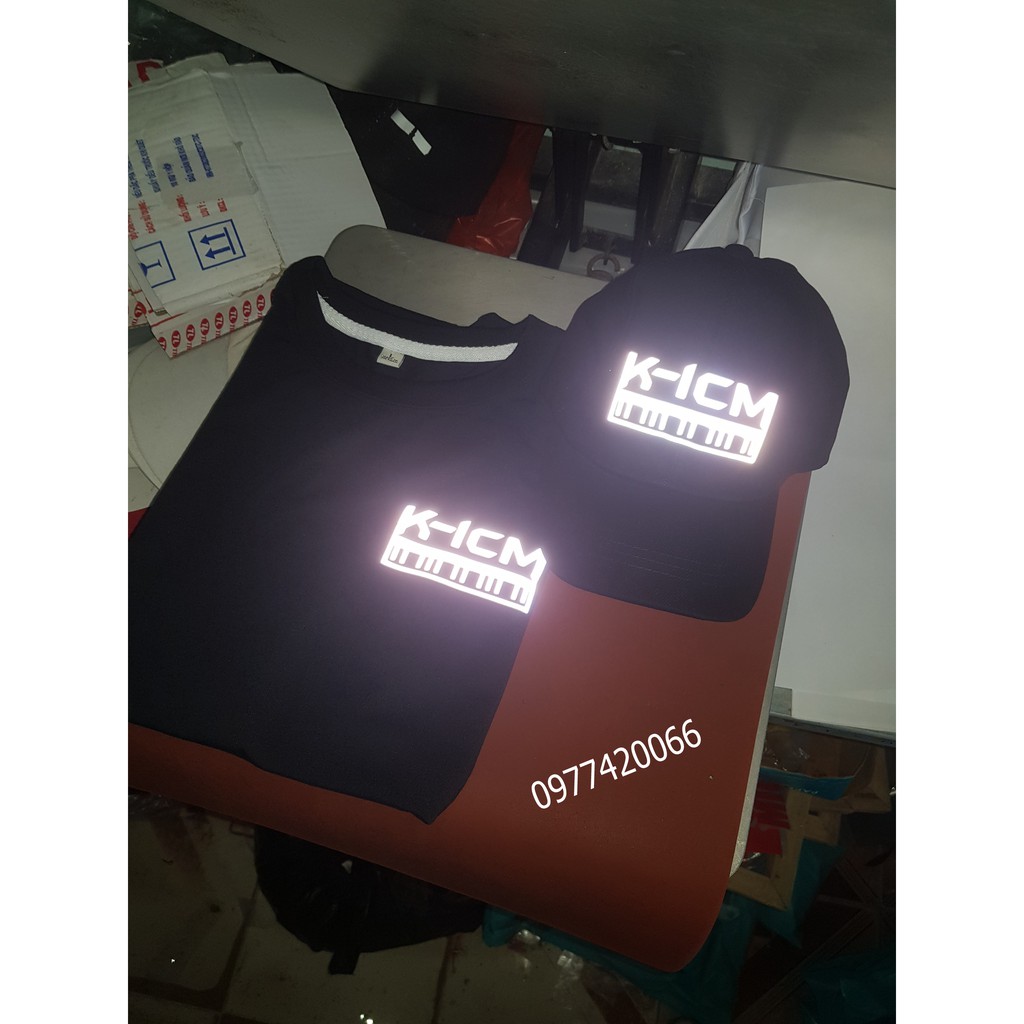 nón kết K-icm phản quang, mũ K icm phản quang, áo K-icm phản quang ( combo 2 món - có bán lẻ từng món ) - hàng đẹp