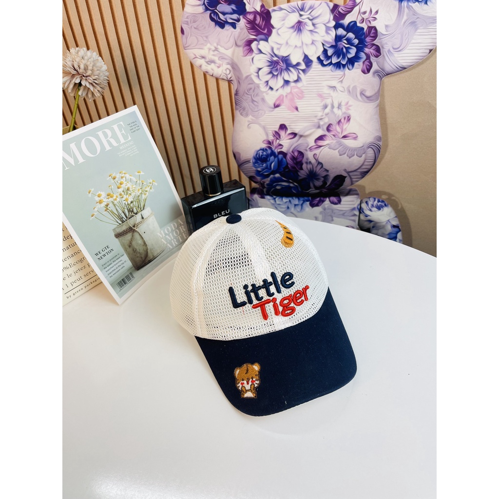 Mũ lưỡi trai thoáng khí thêu hình hổ siêu cute dành cho bé trai - Hàng Quảng Châu Cao Cấp (M18)