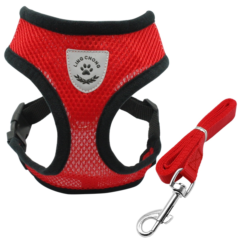 &lt;cutepethome&gt;Dây Dắt Thú Cưng Đi Dạo Phối Lưới Thoáng Khí Phản Quang Độc Đáo Cho Cún Cưng