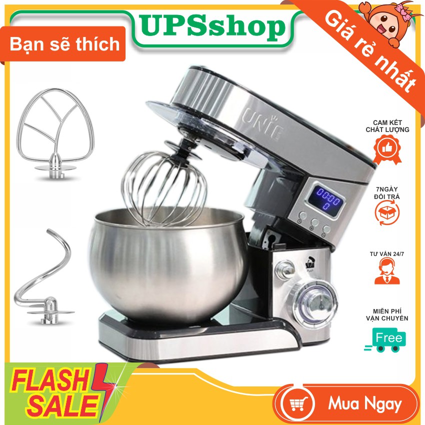 Máy nhào bột gia đình UNIE EM2 vào bếp với máy nhồi bột giúp cho việc đánh trứng và làm bánh trở nên nhẹ nhàng