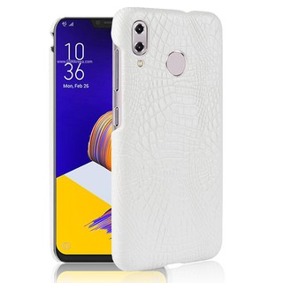 Bao da màu trơn họa tiết cá sấu cổ điển cho ASUS Zenfone 5 ZE620KL