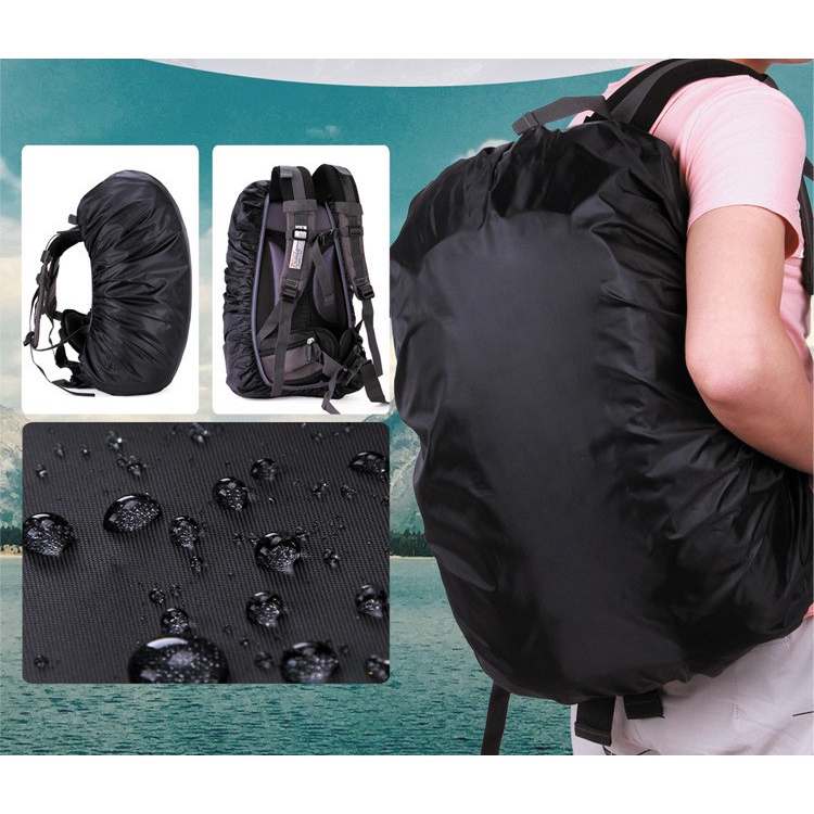 Túi trùm balo, vest nước phản quang, áo bọc balo chống thấm nước, chống tia UV- dùng cho chạy bộ, đi xe đạp, dã ngo