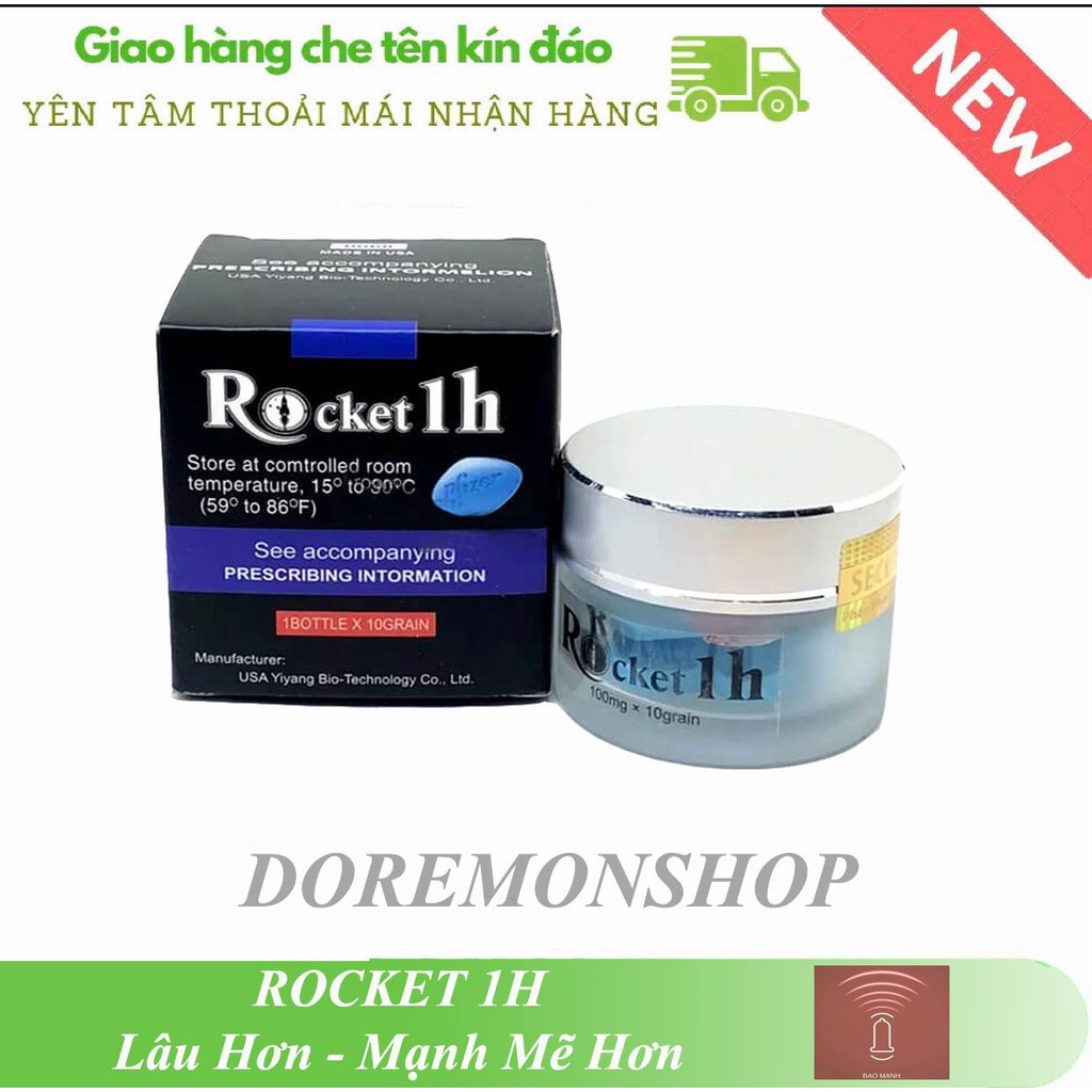 Rocket 1H - Đẳng cấp phái mạnh ( Hộp 10 viên - tem vàng chính hãng )