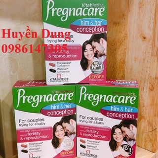 Viên Uống Tăng Khả Năng Thụ Thai Cho Cả Nam Và Nữ - Pregnacare His & Her Conception của Anh