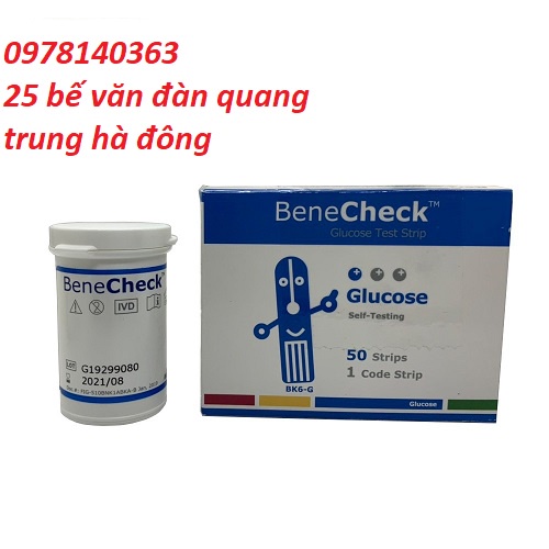 hộp 50 Que thử Glucose  máy BeneCheck Plus