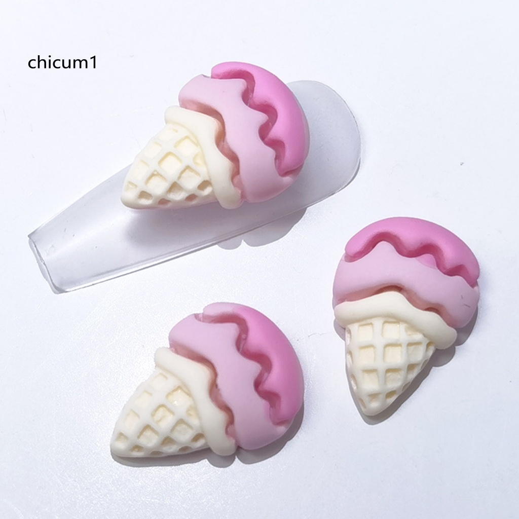 Set 20 Phụ Kiện Trang Trí Điện Thoại / Móng Nghệ Thuật DIY Hình Que Kem Xinh Xắn