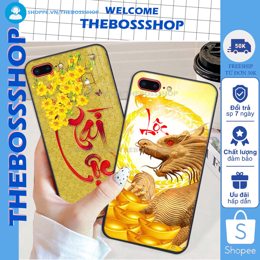 Ốp lưng iphone 7 PLUS / 8 PLUS TÀI LỘC-MÃ ĐÁO THÀNH CÔNG-TÂM AN SIÊU ĐẸP