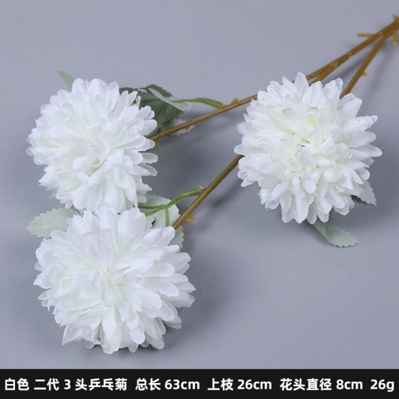 Hoa bồ công anh giả bằng lụa loại có 3 bông, lớn 7cm dài 69cm dùng để bó hoa cực đẹp