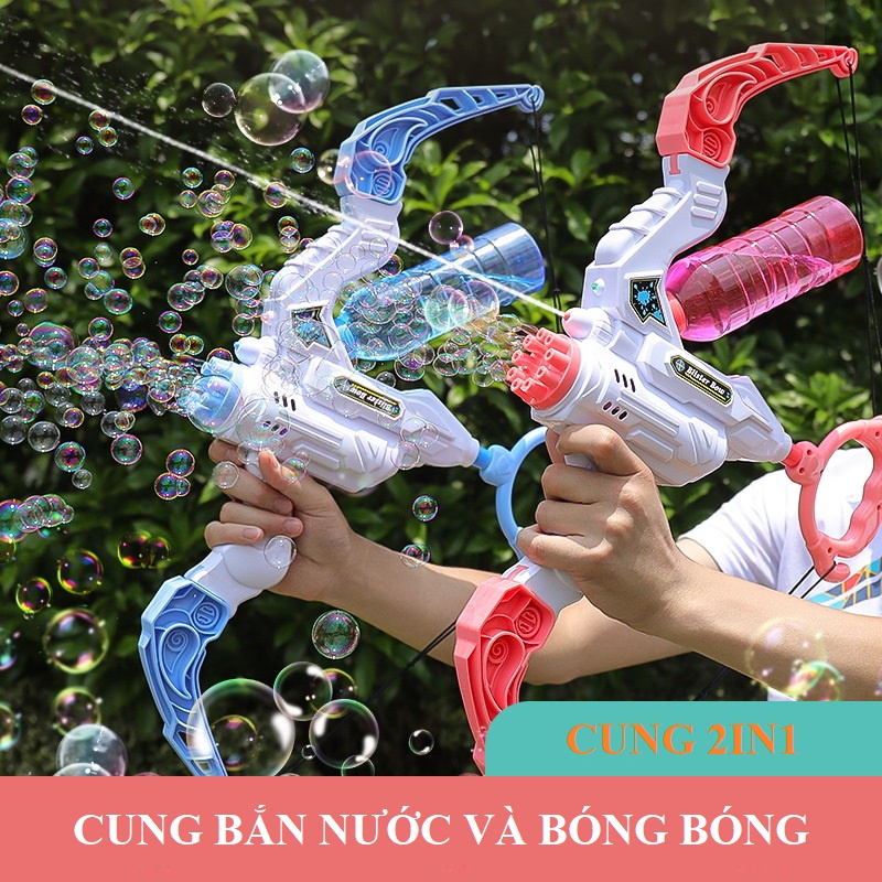 Đồ chơi Cung Thiên Thần bắn bong bóng và nước  đồ chơi ngoài trời cỡ lớn cho bé vui chơi vận động