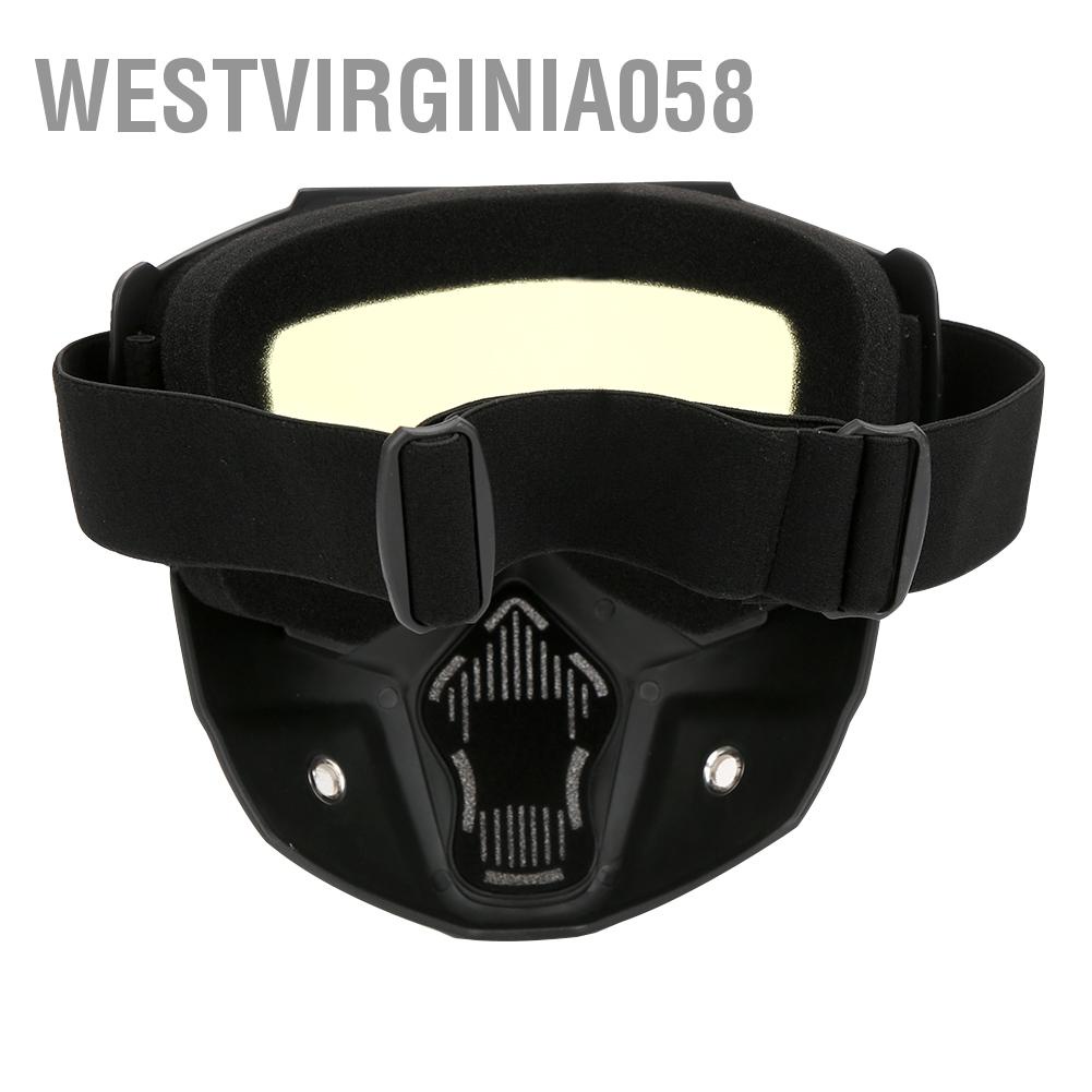 Westvirginia058 Mặt nạ an toàn chống sương mù mặt Chống sốc Bảo vệ mắt