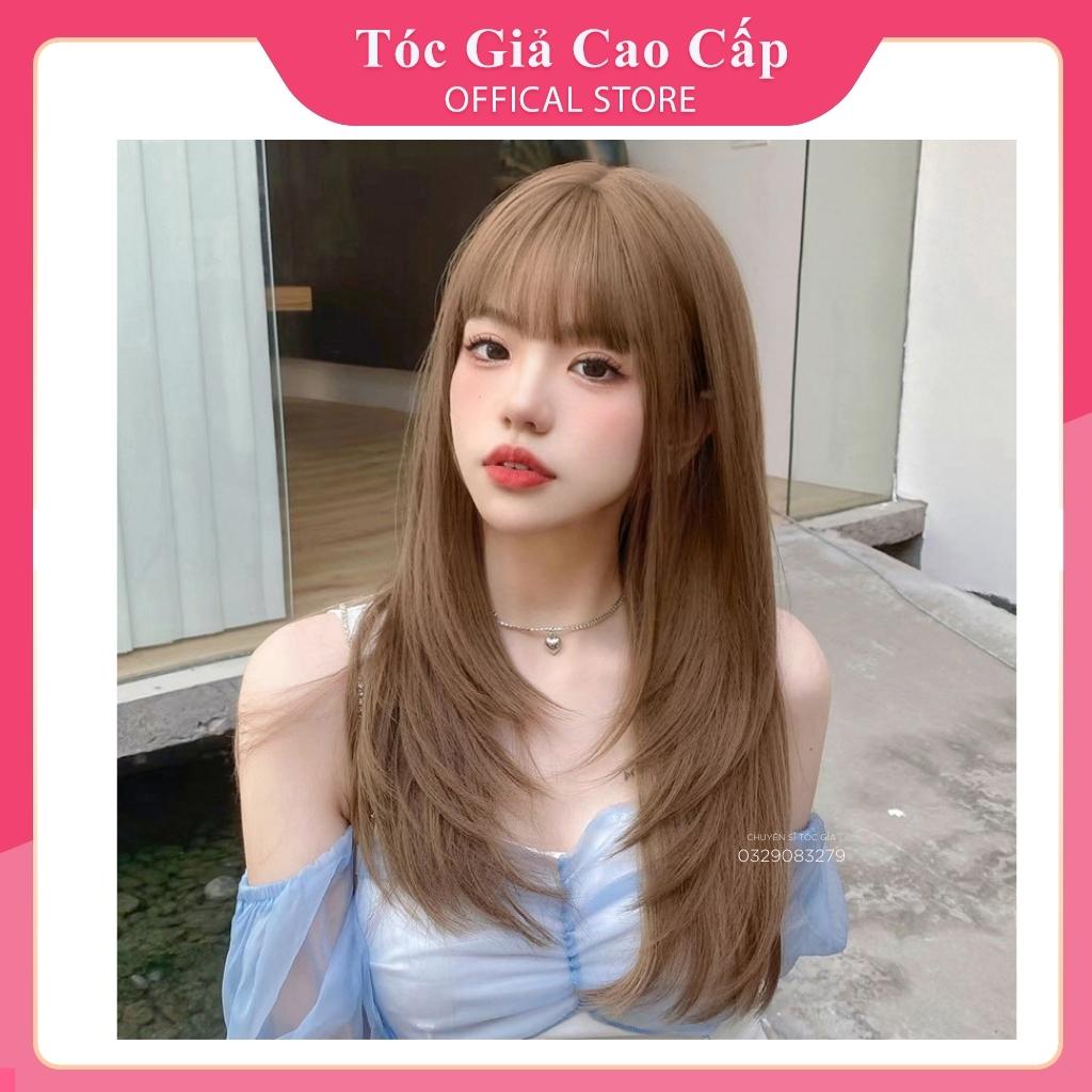 Tóc giả nữ nguyên đầu layer ❤️mã 8292 cúp sole ❤️tặng kèm lưới trùm