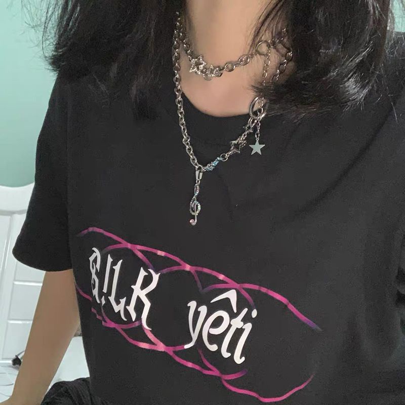 Vòng cổ Đính Đá Phong Cách Hip Hop Thời Trang