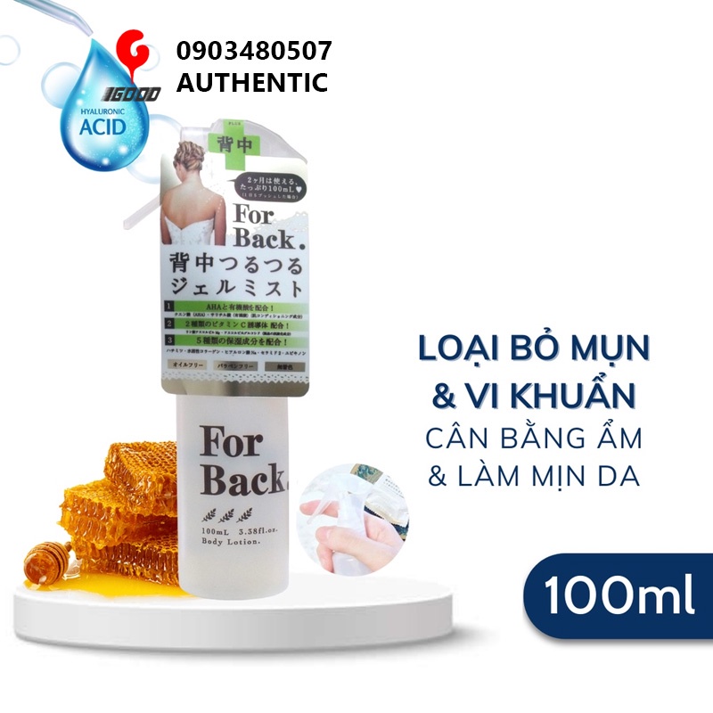 Chai xịt giảm mụn lưng For Back Nhật Bản 100ml