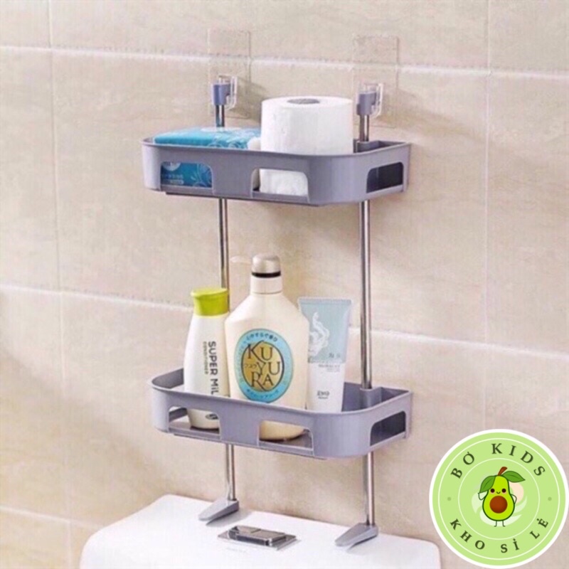 Kệ Nhà Vệ Sinh Toilet Đa Năng, Loại 2 Tầng và 3 Tầng Dễ Dàng Lắp Ráp,giá để đồ phòng tăm