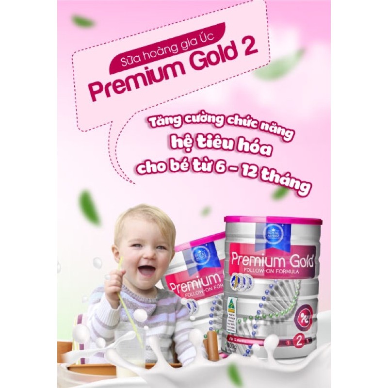 [NHẬP KHẨU] Sữa Hoàng Gia Royal ausnz Premium Gold 2 900g toddler milk powder