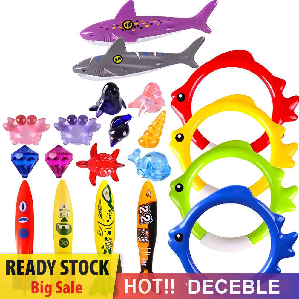 Set 20 Đồ Chơi Ném Vòng Chìm Dưới Nước Dành Cho Trẻ Em