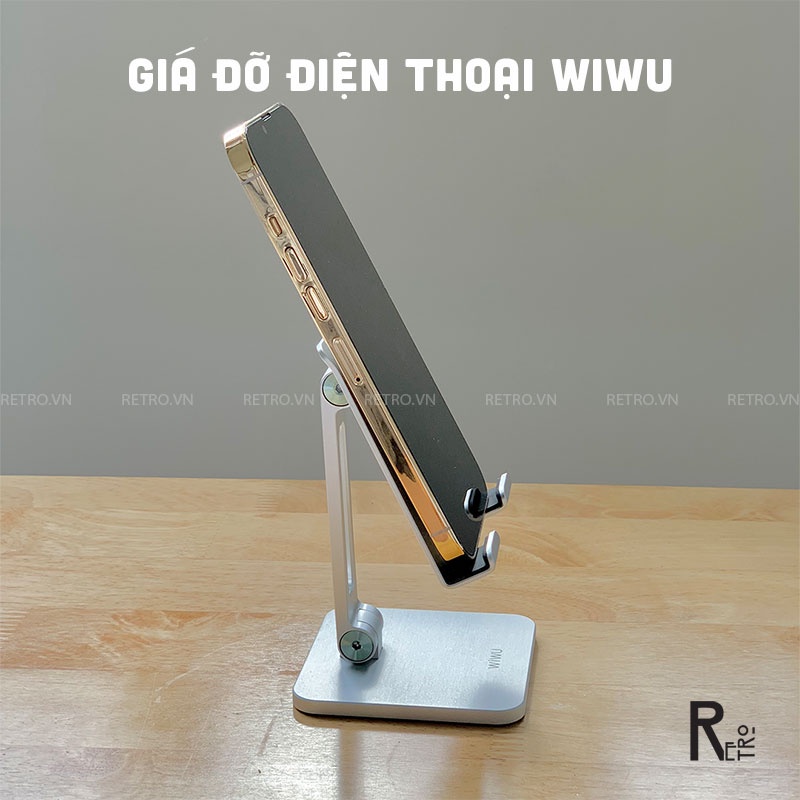 Giá Đỡ Điện Thoại WIWU Adjustable Desktop Portable Stand Điều Chỉnh Đa Góc Độ, Tương Thích Với Đa Thiết Bị, Chống Trượt