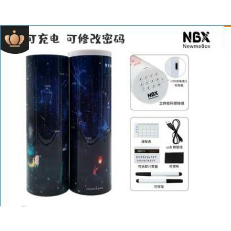 Hộp bút đa năng khóa mật khẩu mẫu siêu hot cho học sinh văn phòng