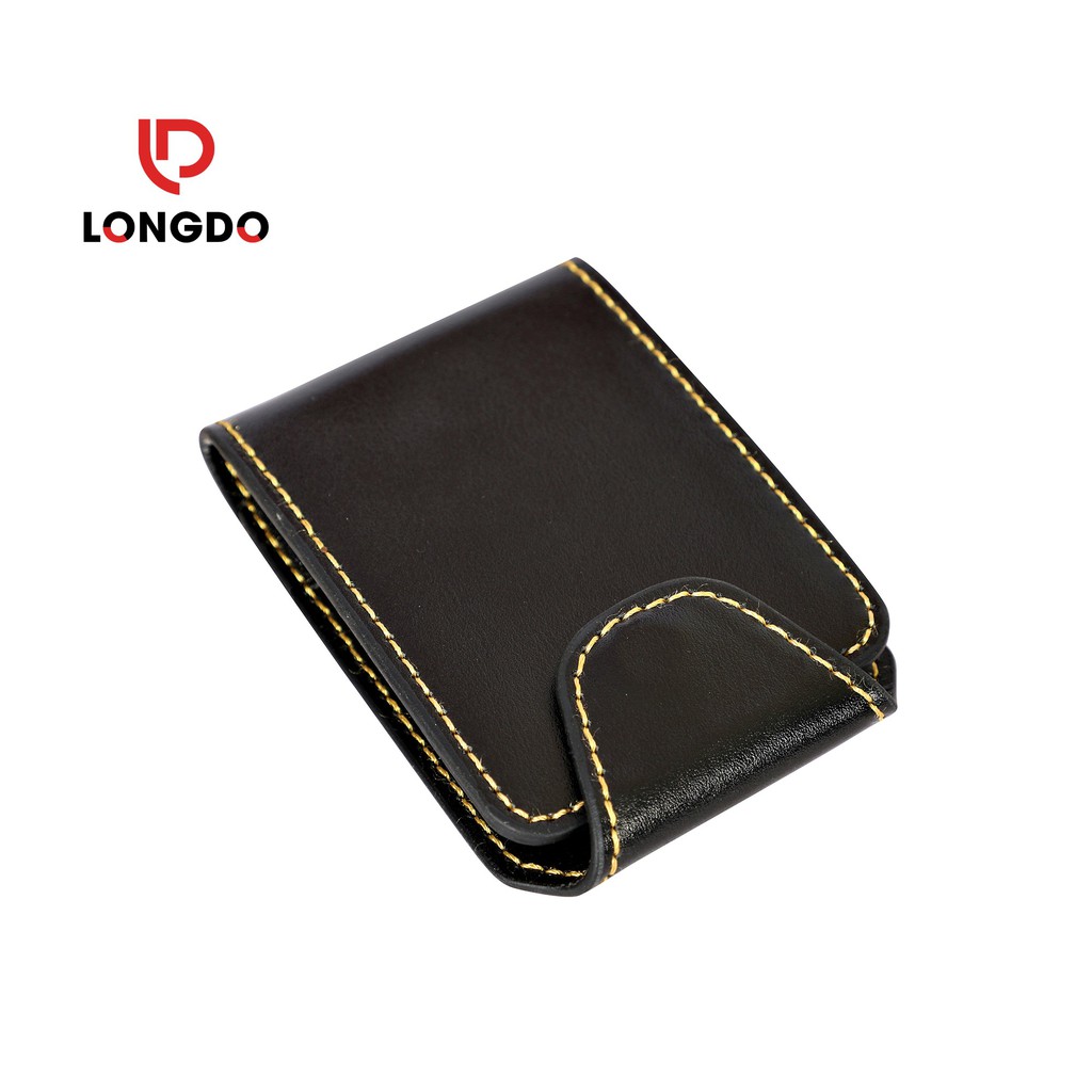 Ví sen 5 - Ví mini màu đen - Cam kết 100% da bò thật nhập khẩu - Bảo hành 5 năm - Thương hiệu uy tín Longdo Leather