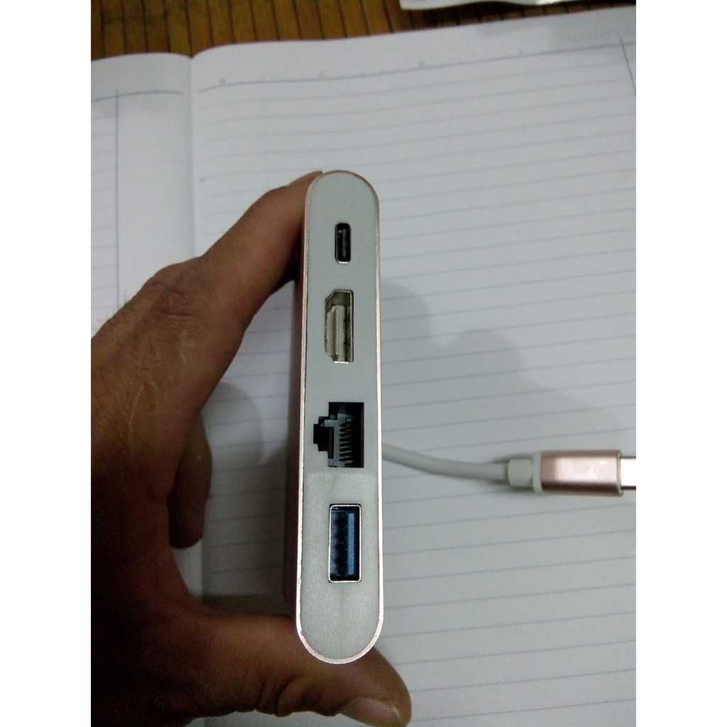 Cáp chuyển Type C to Ethernet-HDMI-USB-TYPE C