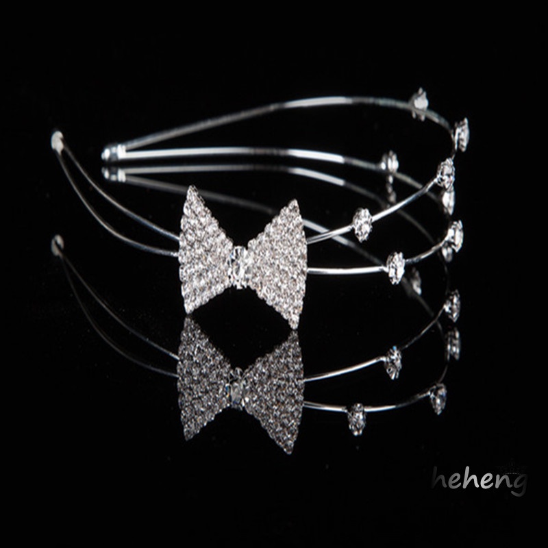 Cài Tóc Nơ Đính Đá Phong Cách Hàn Quốc Cho Cô Dâu