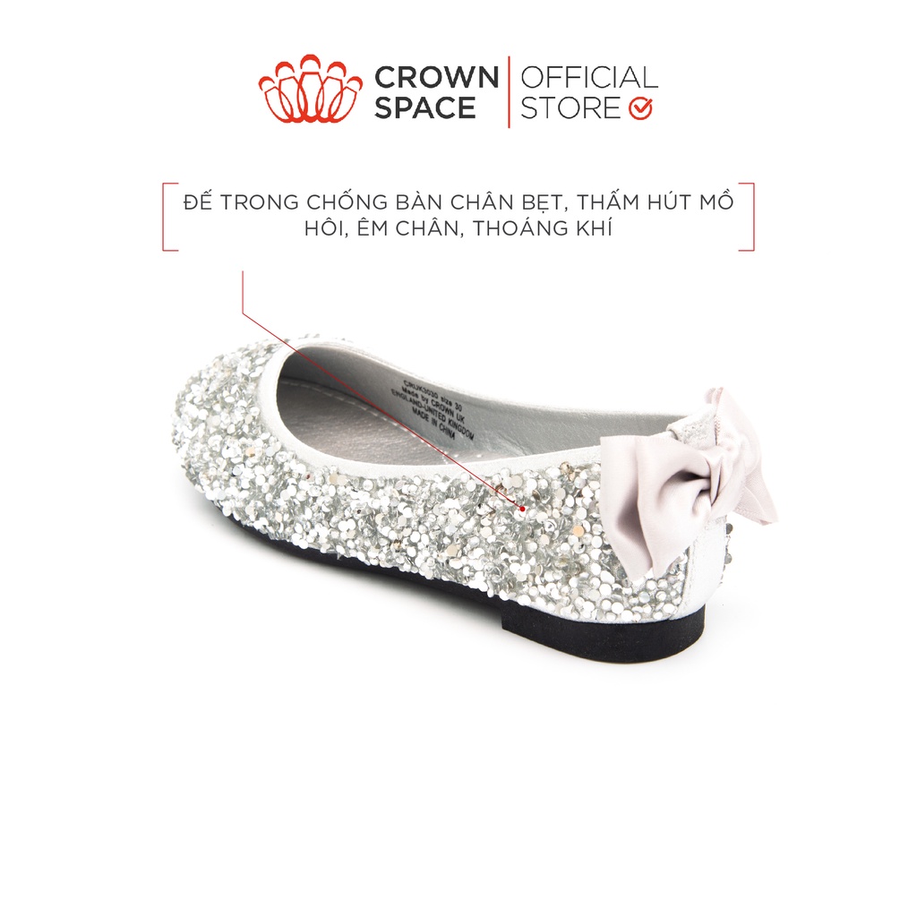 Giày Búp Bê Đi Học Bé Gái Crown Space School Shoes CRUK3033 Size 29-38 - PHIÊN BẢN CAO CẤP PREMIUM