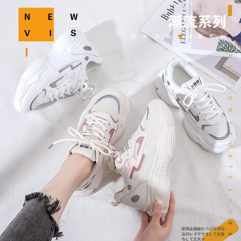 [Mã FAGREEN245 giảm tới 30K đơn 99K] Giày thể thao nữ Sneaker LIMOU độn đế 4 phân, phản quang phong cách Ulzzang | BigBuy360 - bigbuy360.vn