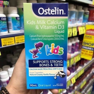 Ostelin vitamin d & canxi cho bé của úc
