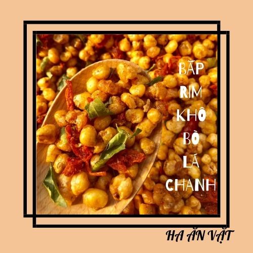 BẮP RANG KHÔ BÒ LÁ CHANH