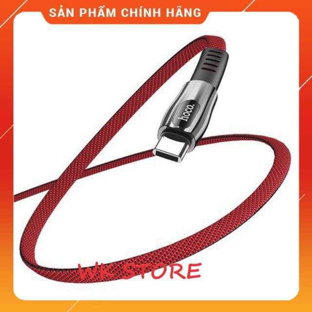 Cáp sạc nhanh hoco u70 dây kim loại (iphone,type c,micro) BH 1 năm