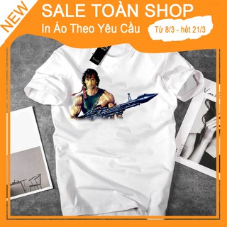 Áo thun Rambo Siêu Ngầu Áo thun Hàn Quốc Unisex - Áo thun tay lỡ - Áo thun cặp đôi - Áo thun Hàn Quốc 627854