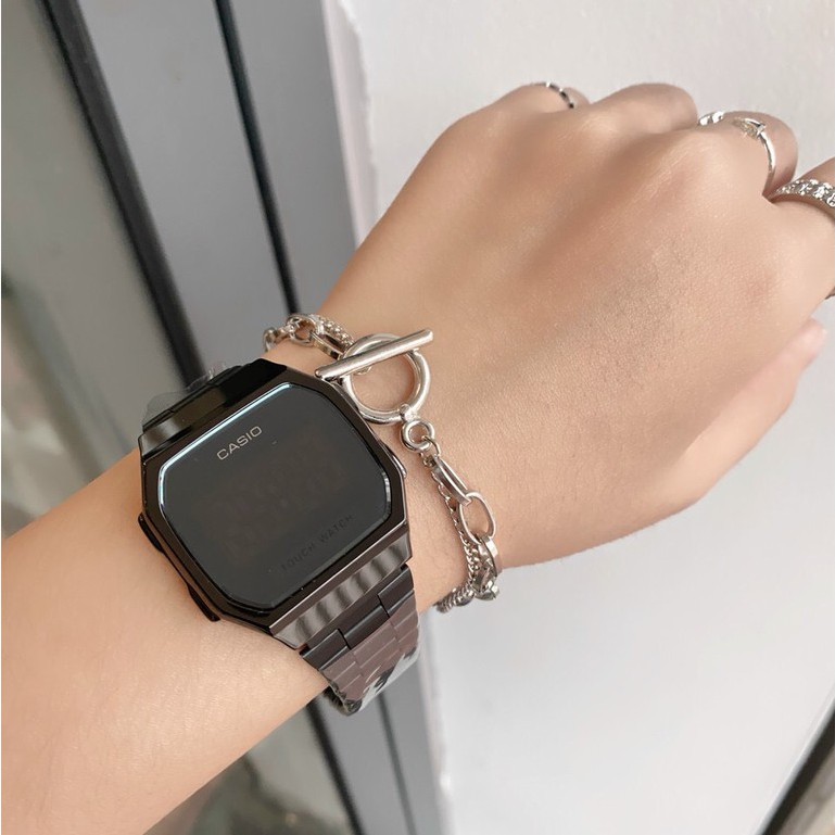 Đồng hồ unnisex nam nữ Tráng gương full LED cảm ứng cao cấp, dây thép sang trọng cho giới trẻ - STORE GSHOCK