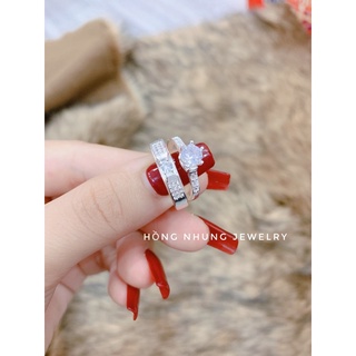 Nhẫn đôi bạc, nhẫn cặp đơn giản