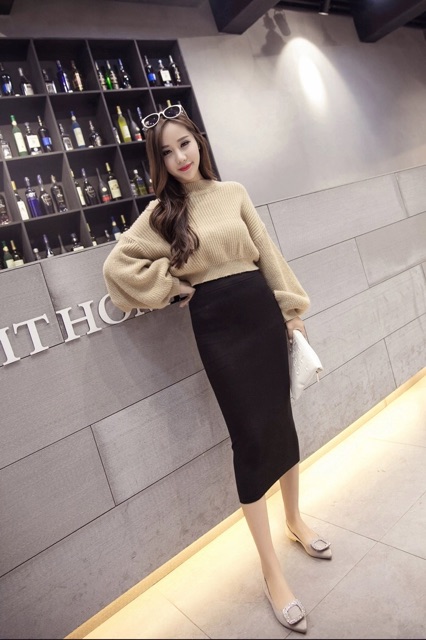 🌸 Chân váy bút trì sẻ sau dáng dài chân váy công sở/ chân váy dài | BigBuy360 - bigbuy360.vn