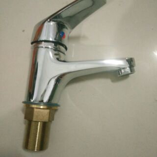 Lavabo nong lanh đồng thau mạ crôm cao cấp