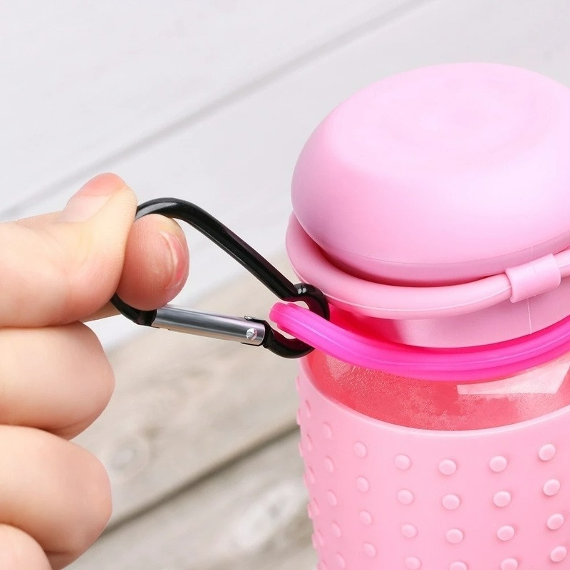 Móc Khóa Gắn Bình Nước Bằng Silicone Tiện Dụng